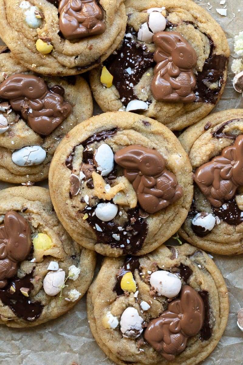 Brown Butter Cadbury Egg Cookies
