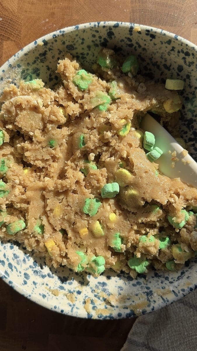 The finished cookie dough.