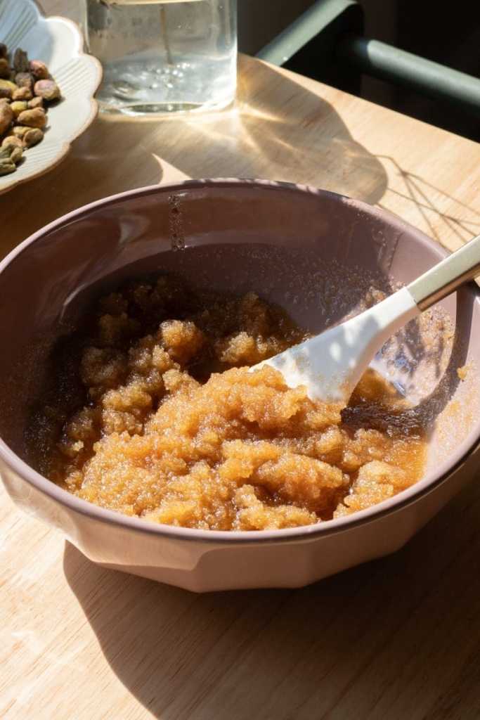 The brown butter and sugars mixed together.