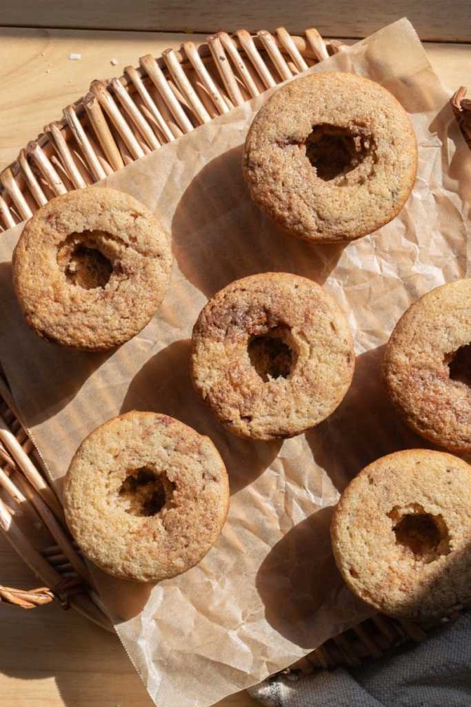 The cupcakes with a hole cut out of the center.