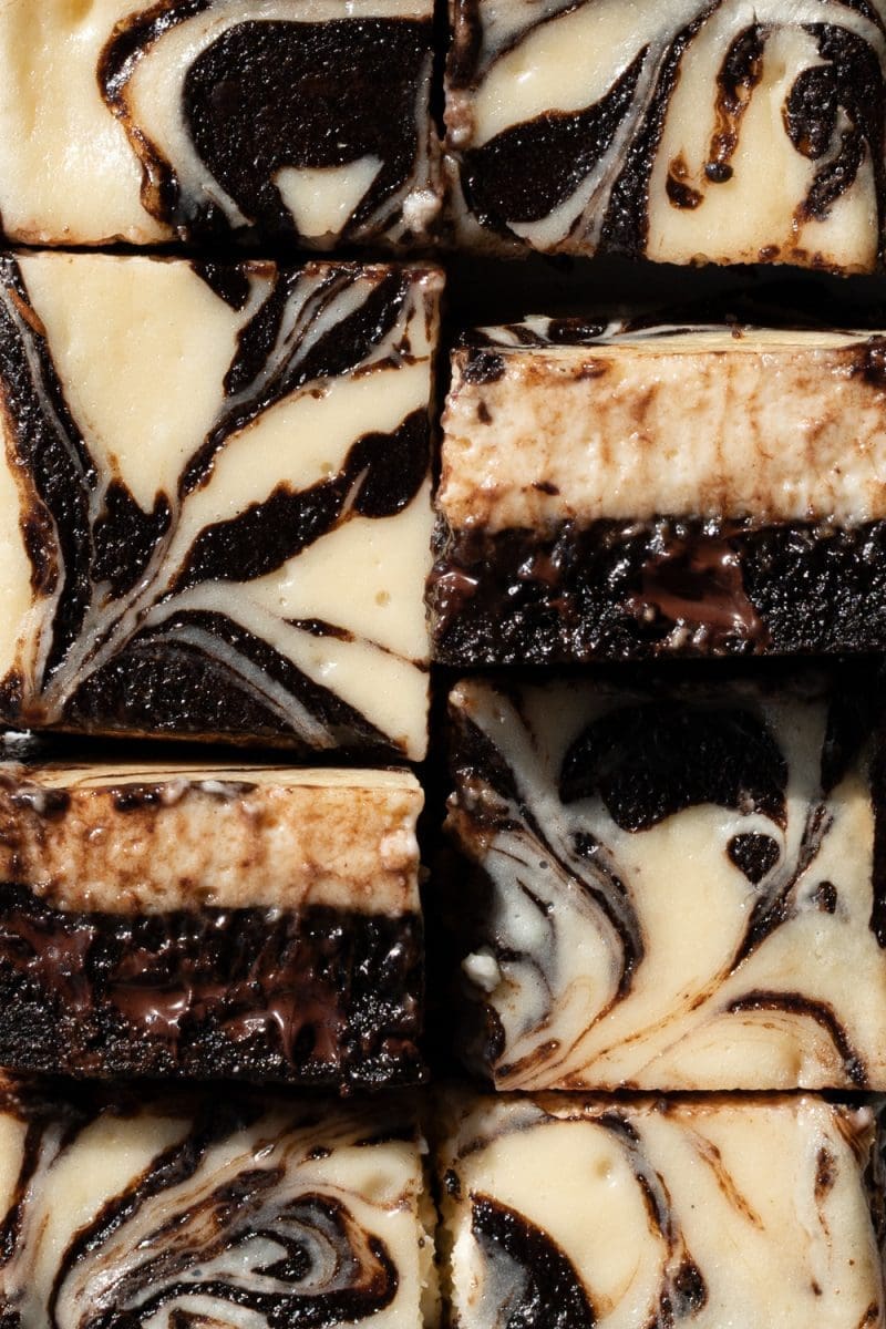 Dark Chocolate Cheesecake Brownies (Small Batch)