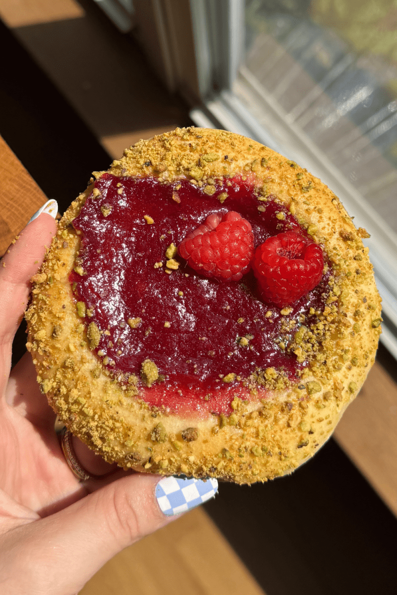 Raspberry Brioche Buns