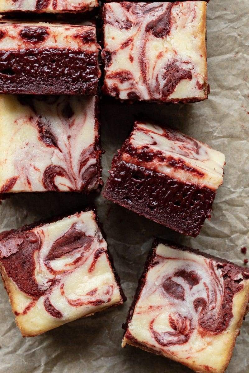 Small Batch Red Velvet Cheesecake Brownies