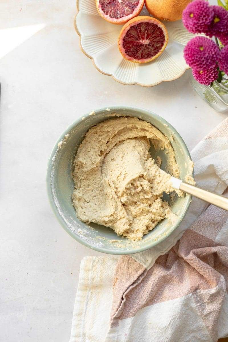 the dough with all of the ingredients added