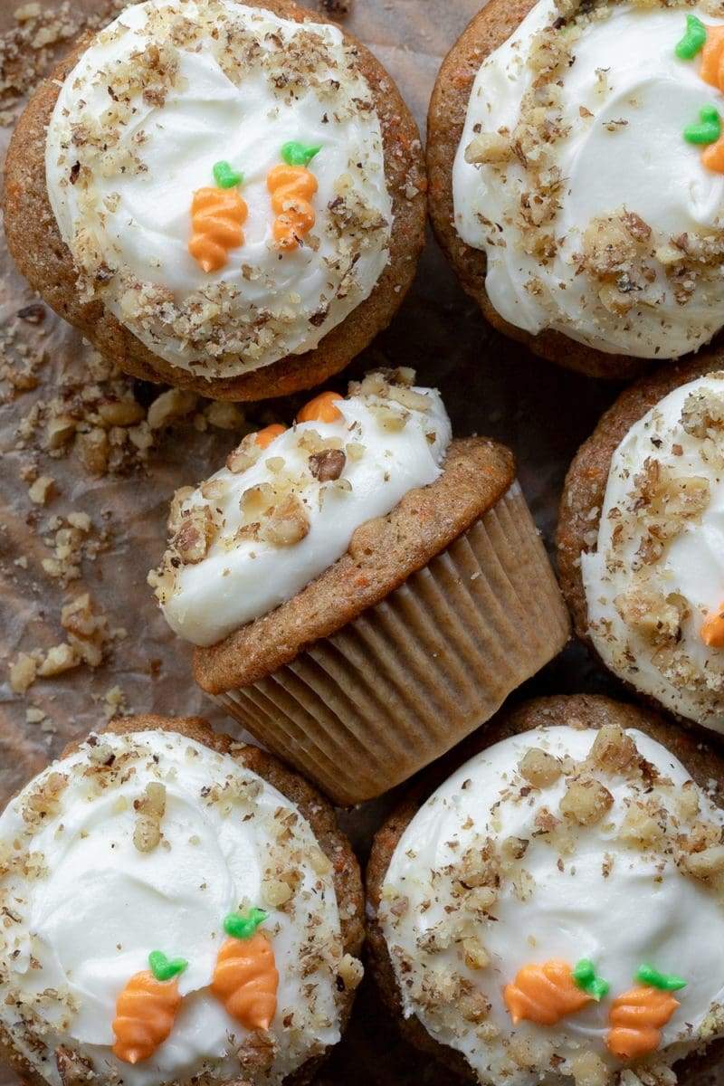 Small Batch Carrot Cake Cupcakes