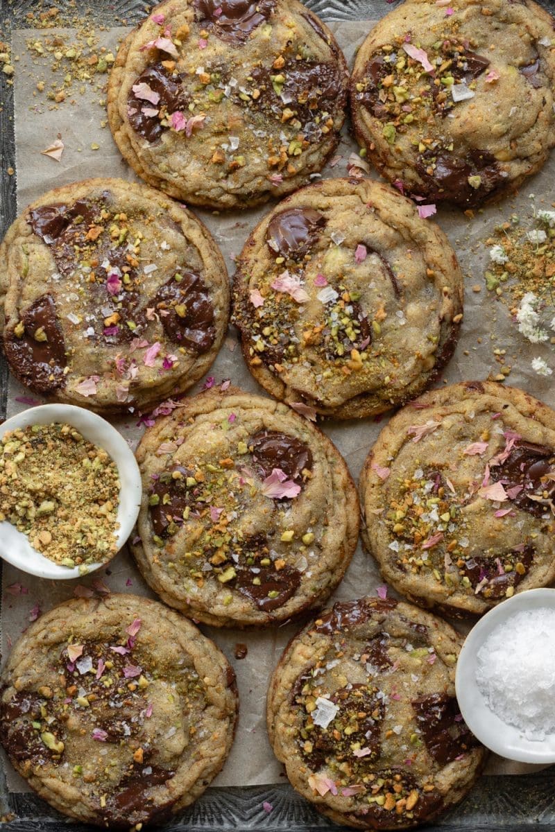 Pistachio Chocolate Chip Cookies