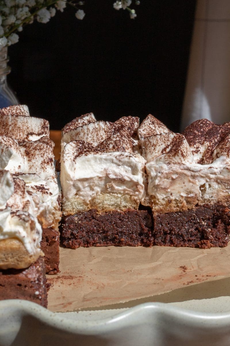 Small Batch Tiramisu Brownies
