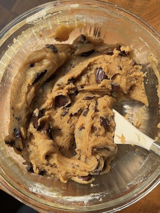 The finished cookie dough.
