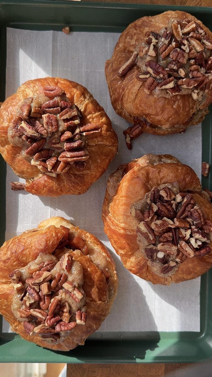 The croissants before being baked.