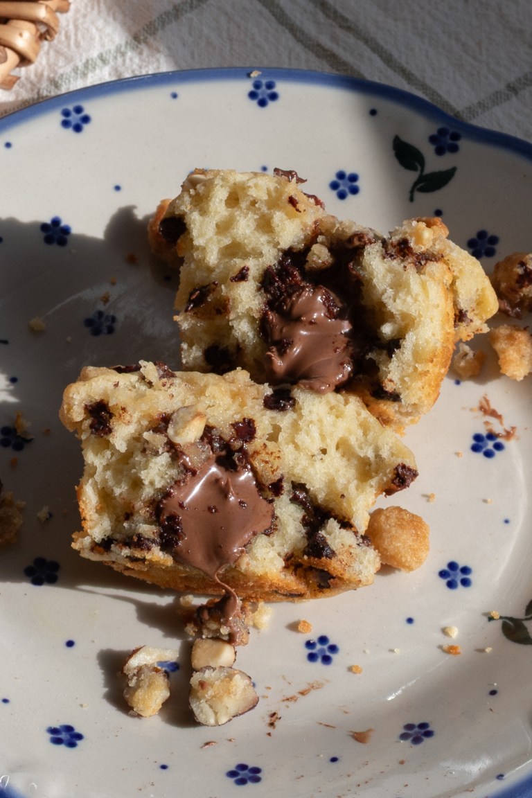 Small Batch Hazelnut Chocolate Chip Muffins