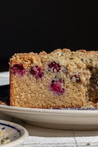 Blackberry Earl Grey Crumb Cake